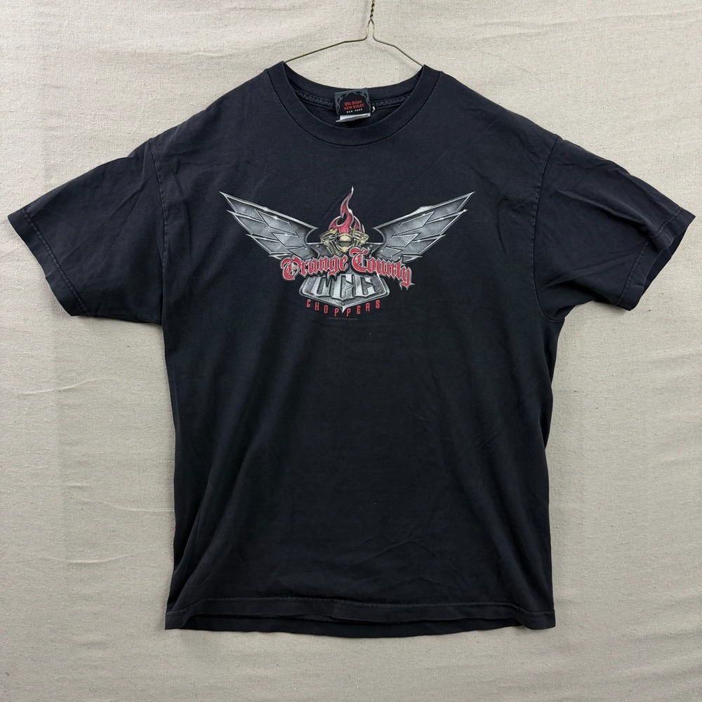 Orange County Choppers T-Shirt Mens Large Black Graphic Biker Short Sleeve Tee
